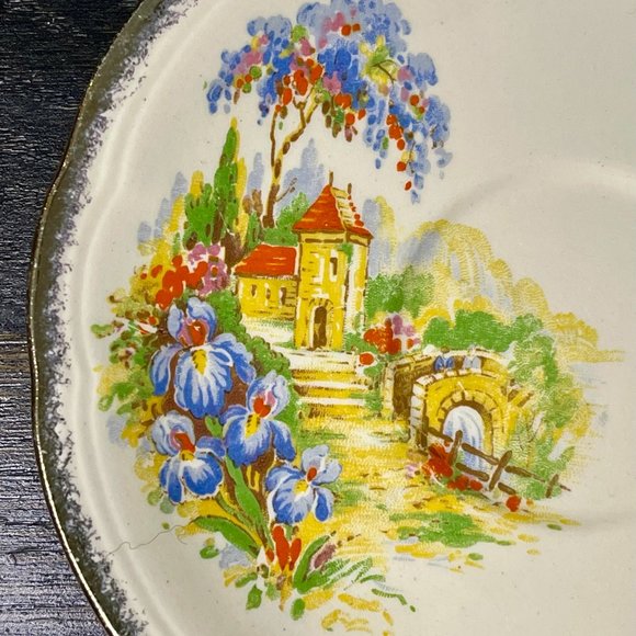 Near Antique (1930s) Alfred Meakin Royal Marigold Teacup & Saucer - Picture 4 of 9